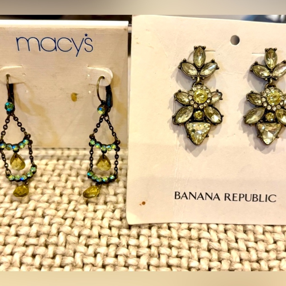 Banana Republic Statement Earrings & Macy’s Earrings